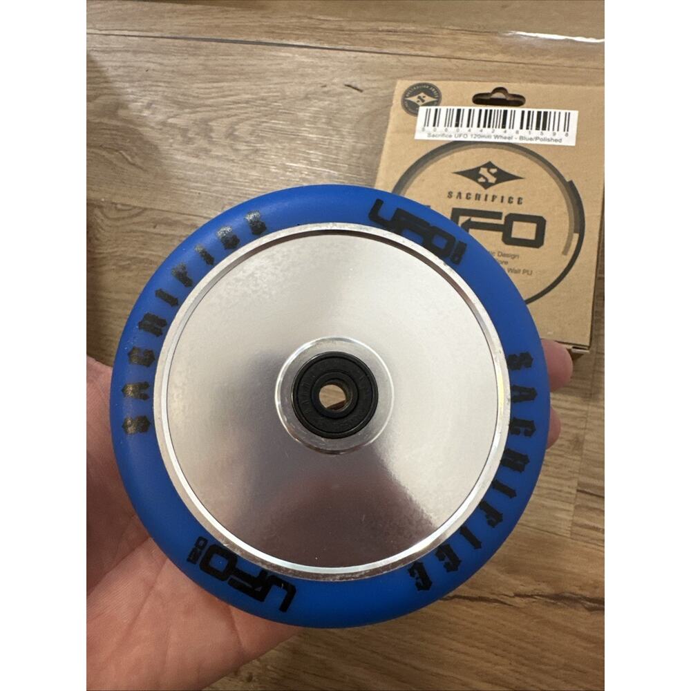 NEW Sacrifice UFO 120mm Wheel for Pro Scooter Single Wheel Sliver Blue